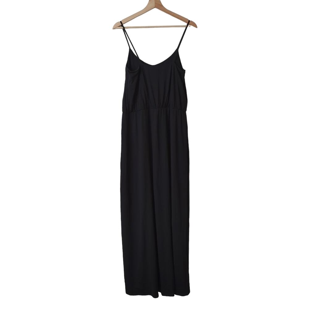 Susana Monaco Womens Black Dress Midi Maxi Size Large Made in‎ USA $289